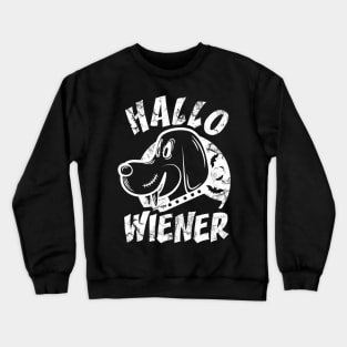 Hallo-wiener (white) Crewneck Sweatshirt